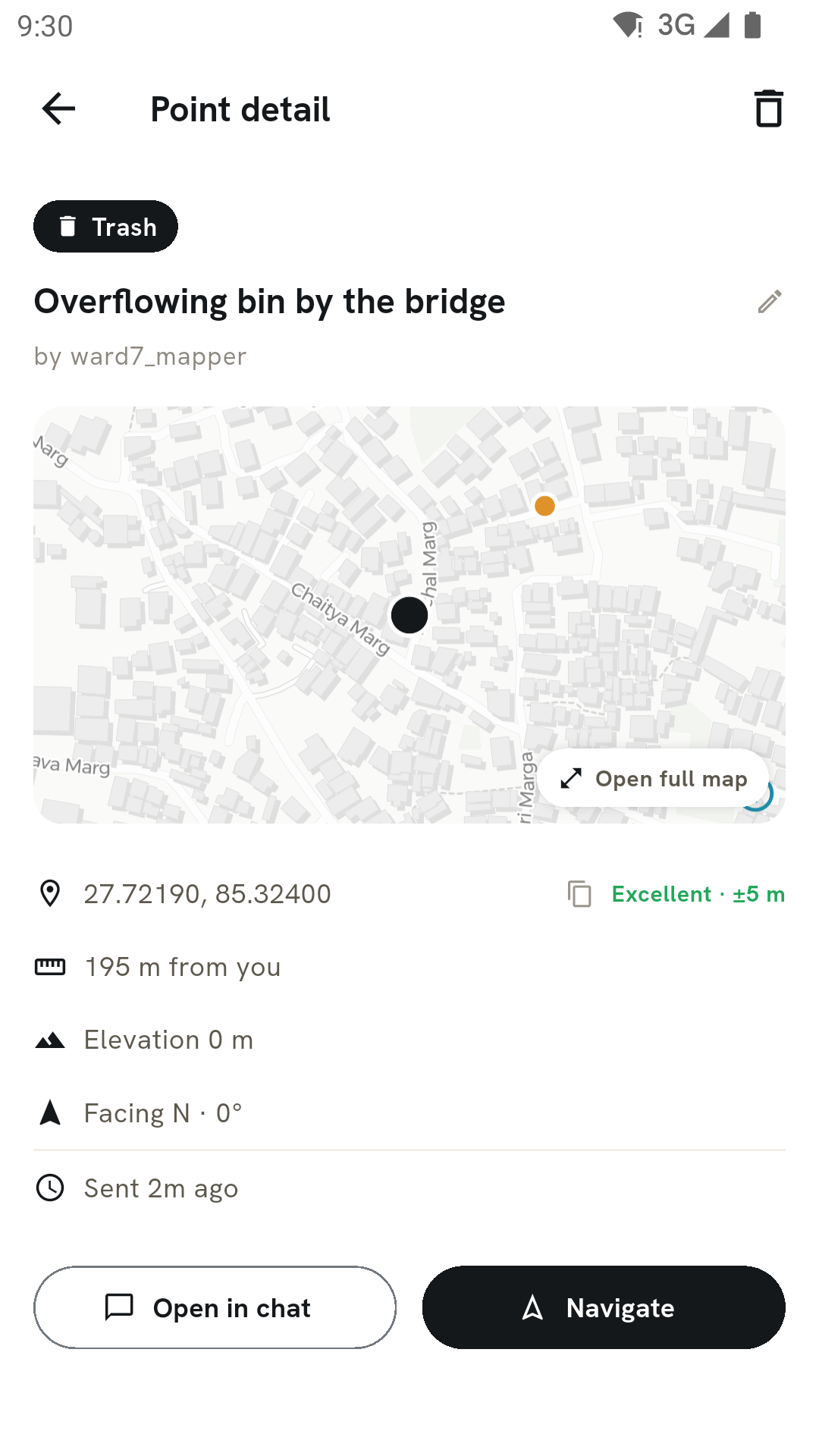 A single point in detail